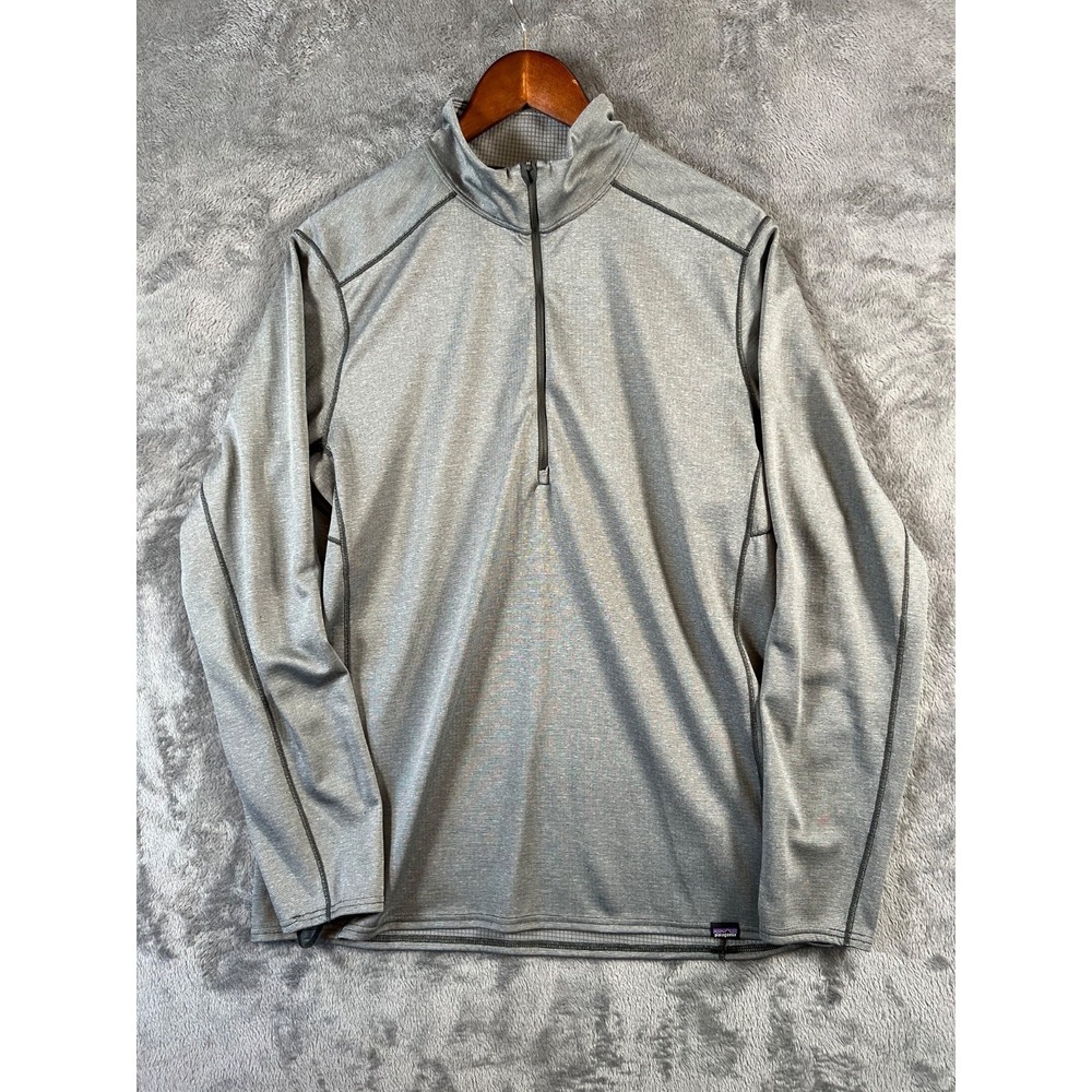 Patagonia Shirt Capilene Baselayer Mens XL Gray 1/2 Zip Midweight Polartec Gorp